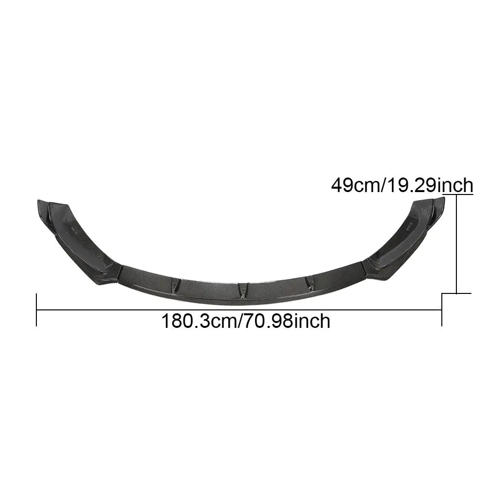 For Tesla Model 3 Sedan 16-20 Carbon Fiber Front Bumper Lip Spoiler Body Kit