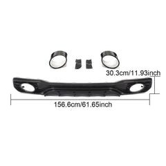 Prepred Dry Carbon Fiber Rear Diffuser for Audi A7 S-line S7 C8 Sportback Hatchback 2019-2021
