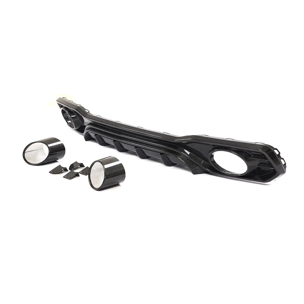 Prepred Dry Carbon Fiber Rear Diffuser for Audi A7 S-line S7 C8 Sportback Hatchback 2019-2021