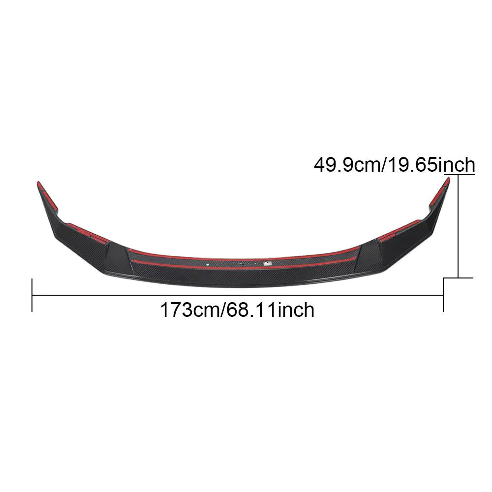 For BMW 5 Series F90 M5 Sedan 2020UP Dry Carbon Fiber Front Bumper Lip Chin Spoiler