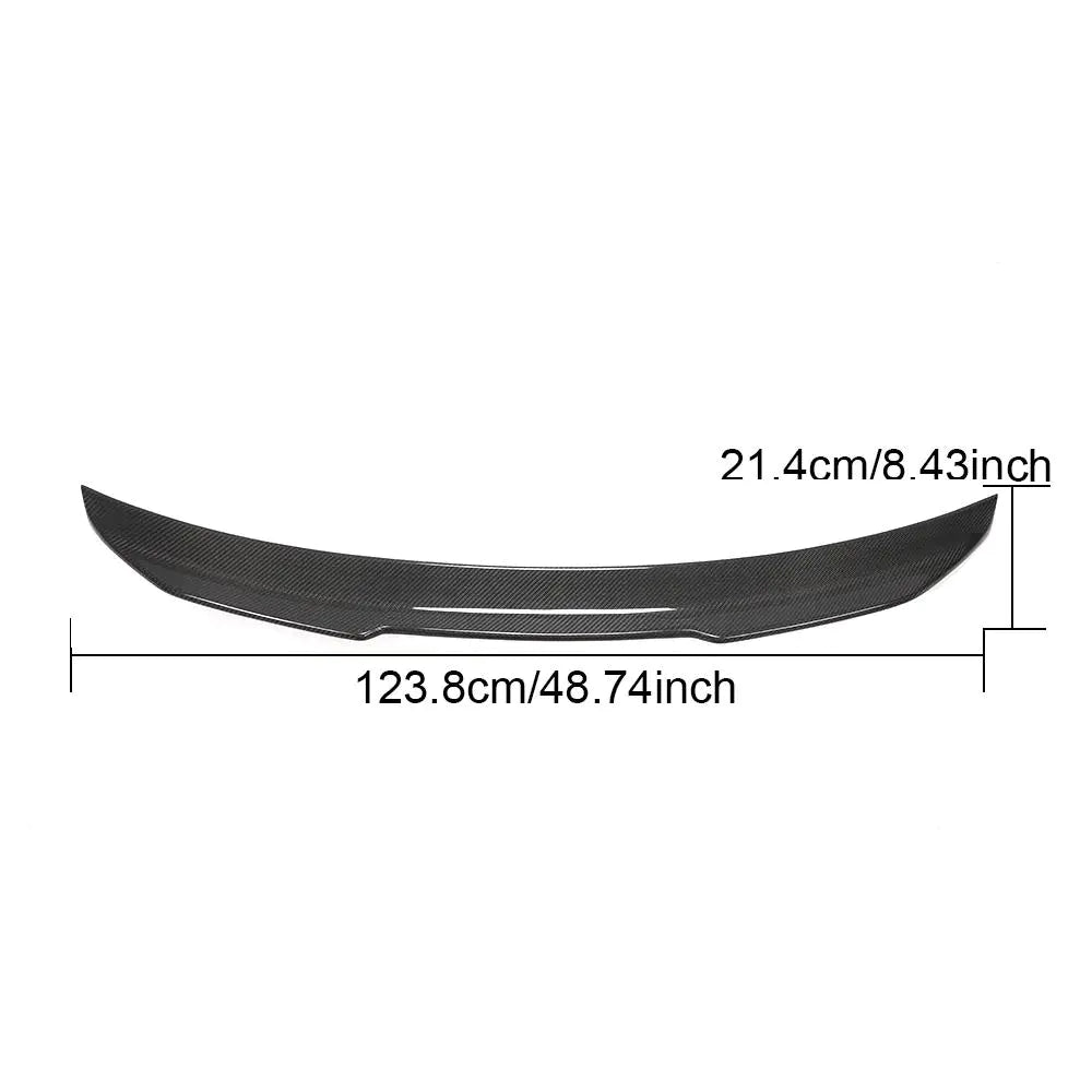 For Audi A7 Quattro S7 RS7 Sportback 19UP Carbon Fiber Rear Trunk Boot Spoiler Wing Lip