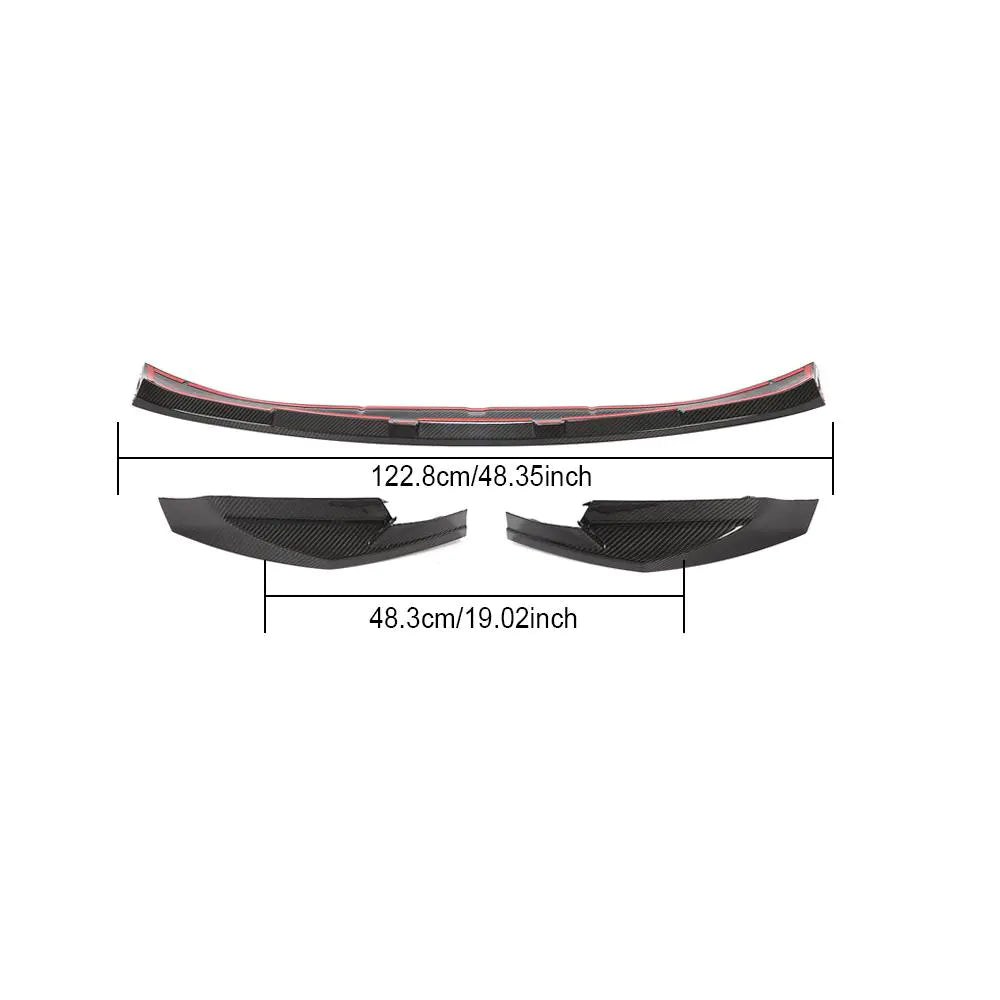Dry Carbon Fiber G80 M3 G82 M4 Front Bumper Lip for BMW 3 4 Series 2D 4D 2021-2022
