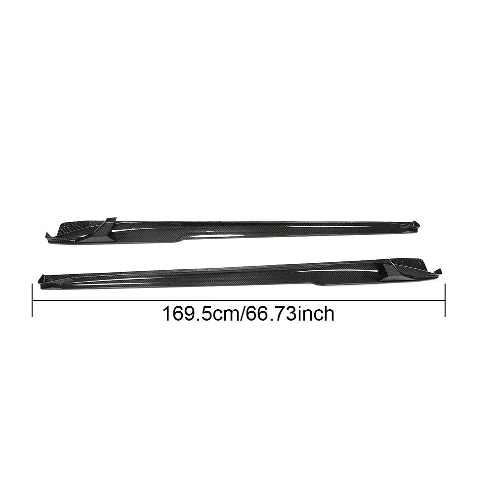 ED-HAX9003 Carbon Fiber Side Skirts for Porsche 911 991 Carrera 4 S 4S Coupe 2-Door 2017