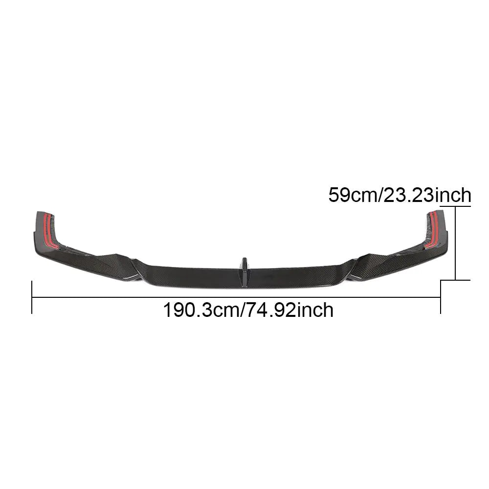 ED-HAX9025 Carbon Fiber Front Lip for Audi RS7 Sportback Hatchback 4-Door 2020-2021