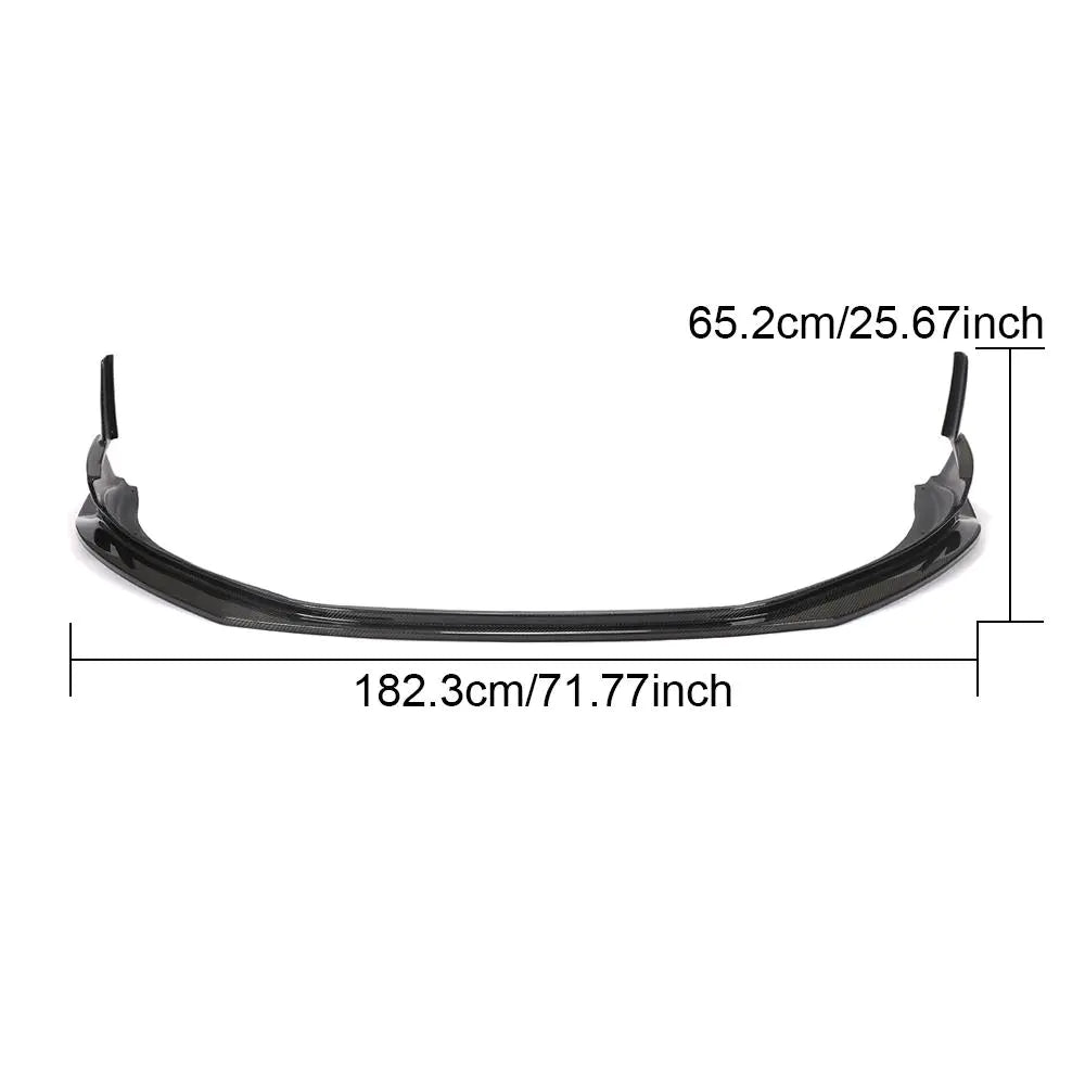 For Porsche 718 Boxster Cayman 16-19 Carbon Fiber Front Bumper Lip Spoiler