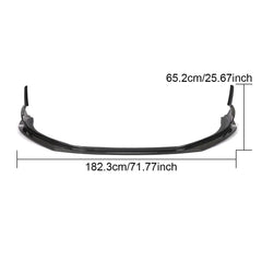 For Porsche 718 Boxster Cayman 16-19 Carbon Fiber Front Bumper Lip Spoiler