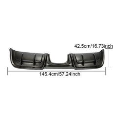 For Porsche 718 Boxster Cayman 16-19 Matte Carbon Fiber Rear Bumper Diffuser Lip