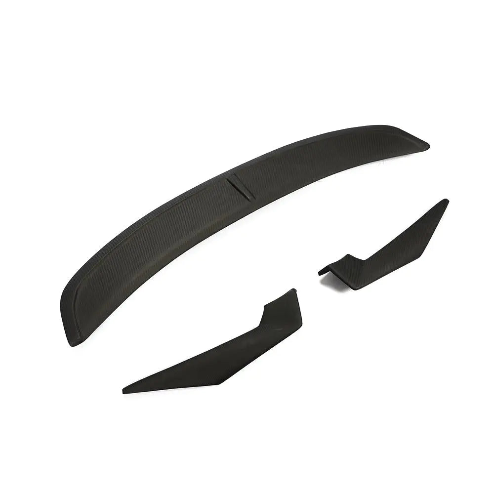 JC-HLY403 For Porsche 718 Boxster Convertible 16-21 Matte Carbon Fiber Rear Racing Spoiler Boot Wing Lip