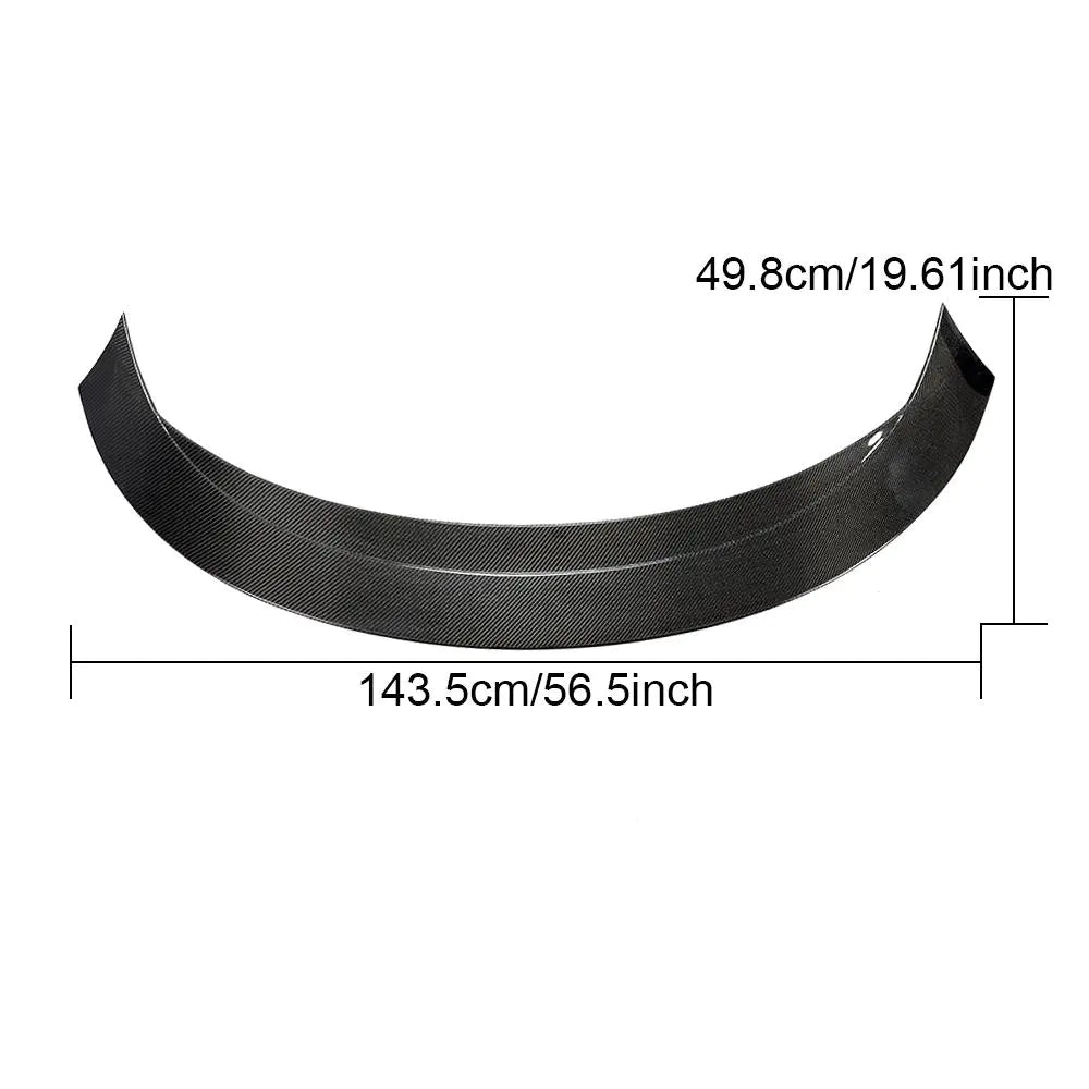 For Tesla Model 3 Sedan 16-20 Carbon Fiber Rear Trunk Spoiler Boot Wing Lip