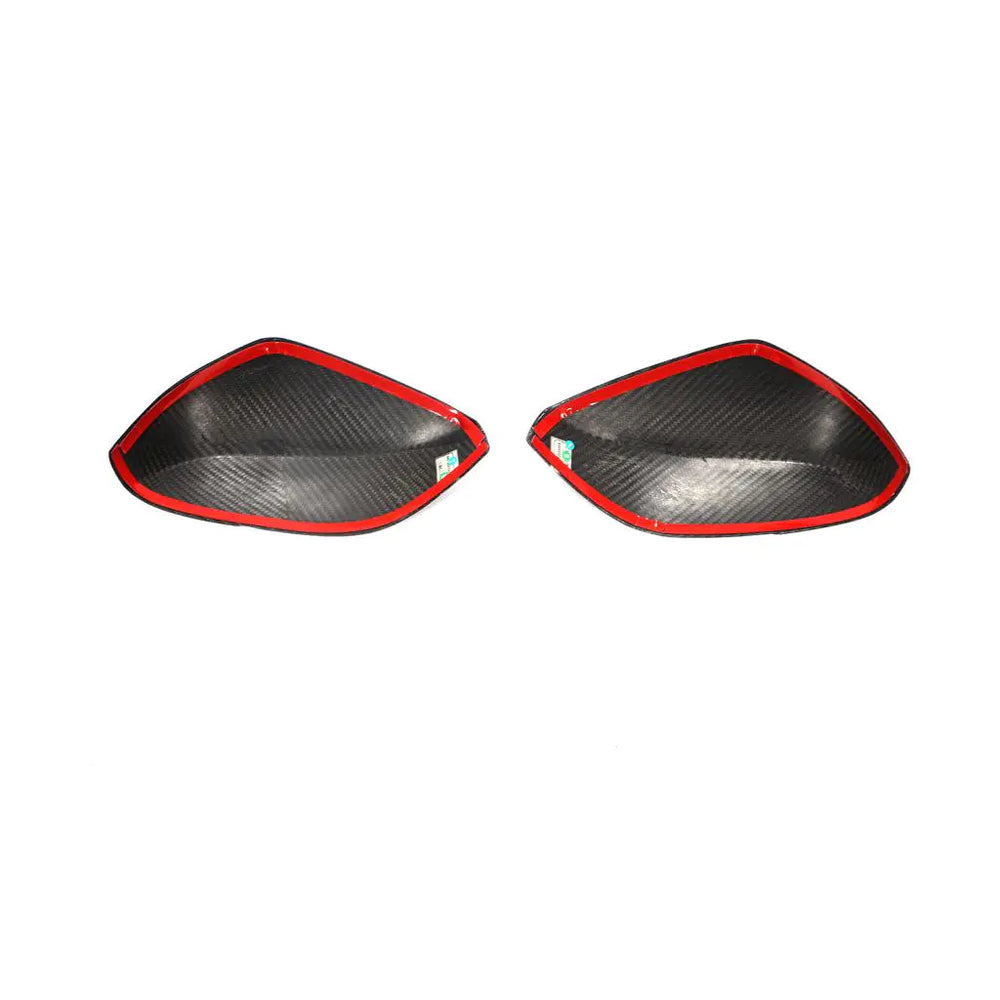 For Infiniti Q50 Q50S Q60 Q60S Q70 14-21 Dry Carbon Fiber Side Rear View Mirror Cover Caps Pair