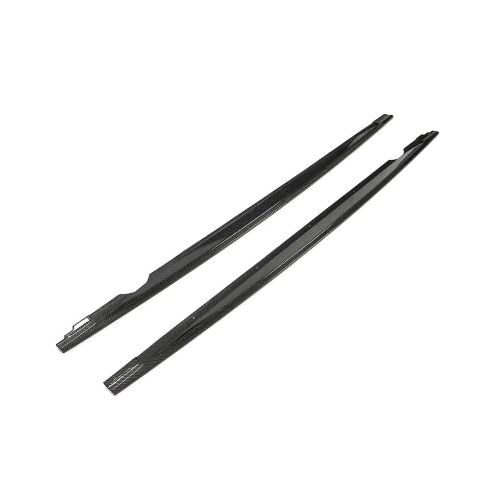 For Volkswagen VW Golf 8 MK8 R Hatchback 2021UP Carbon Fiber Side Skirts Door Rocker Panels Extension Lip