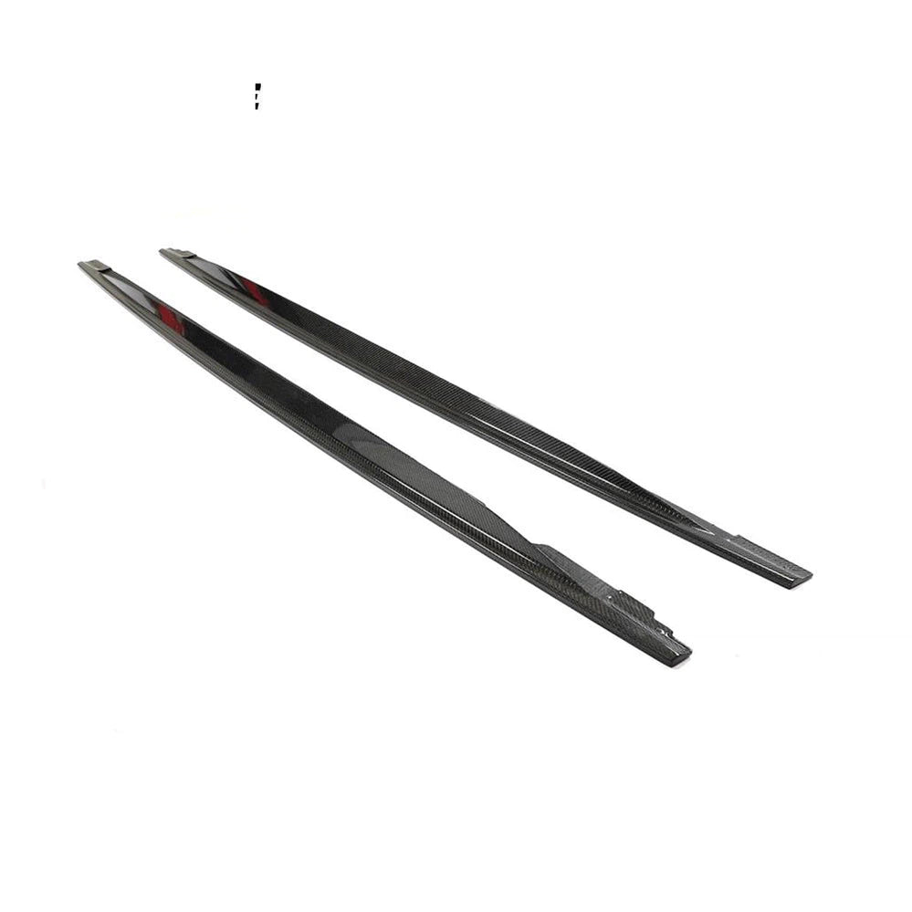 For Volkswagen VW Golf 8 MK8 R Hatchback 2021UP Carbon Fiber Side Skirts Door Rocker Panels Extension Lip