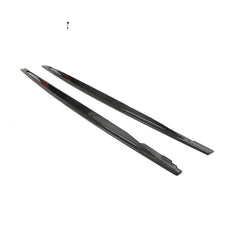 For Volkswagen VW Golf 8 MK8 R Hatchback 2021UP Carbon Fiber Side Skirts Door Rocker Panels Extension Lip