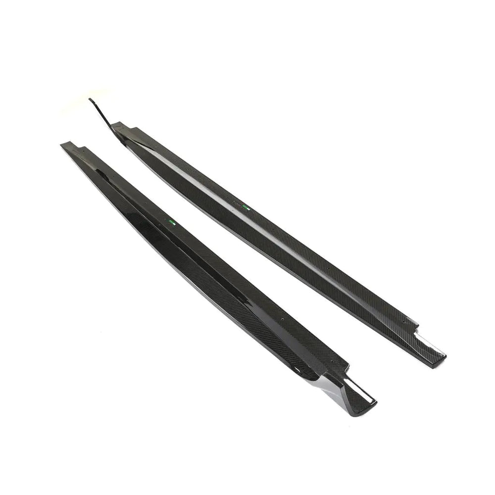 For Audi A5 B9 Sline S5 Sportback 2021UP Dry Carbon Fiber Side Skirts Door Rocker Panels Extension Lip