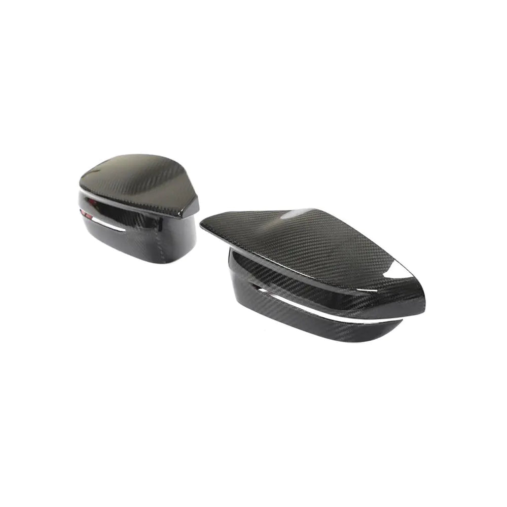 Dry Carbon Fiber Rearview Mirror Cover Cap for BMW 3 4 Series G80 M3 G82 G83 M4 2D 4D 2021-2022 Add-On Style LHD