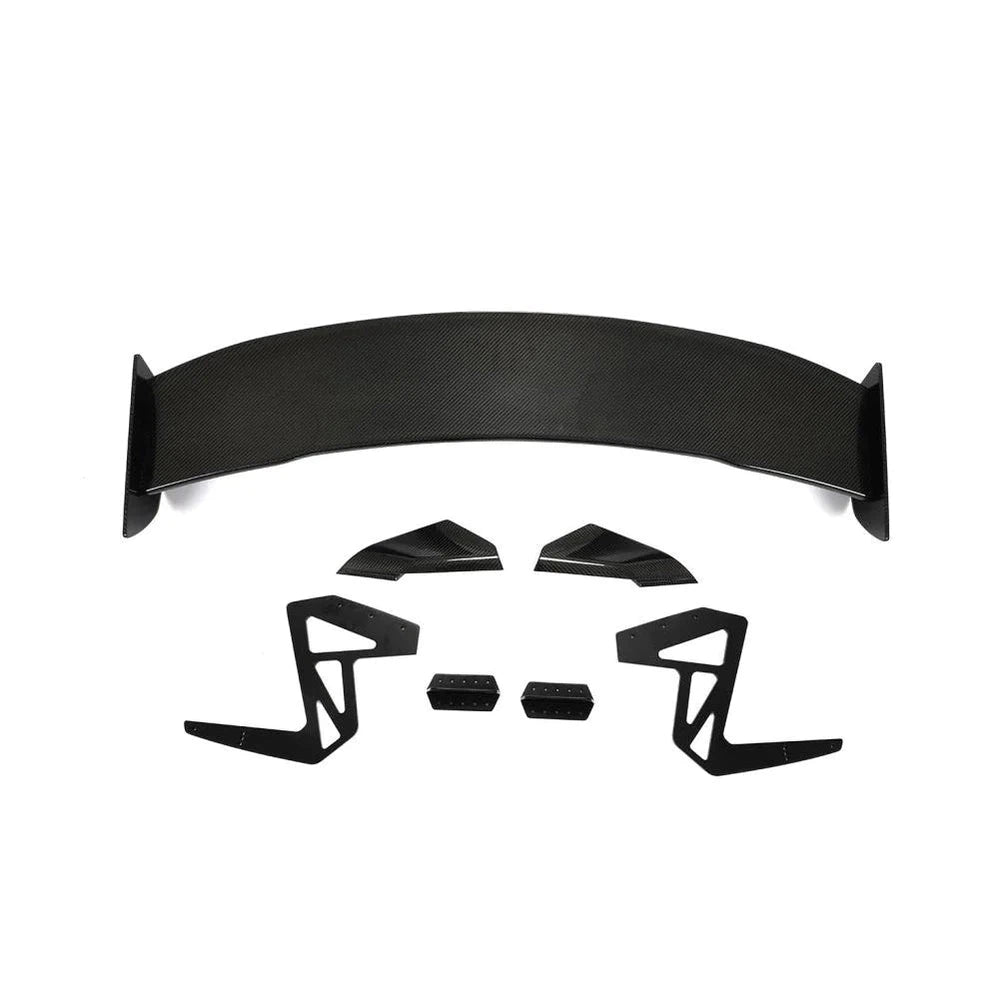 Dry Carbon Fiber Tail Wing Rear Trunk Lid Spoiler Wing for Tesla Model 3 Sedan 4-Door 2016-2021