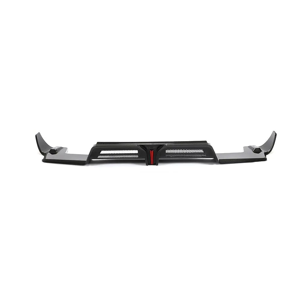 ML-WZY007-PRO Fits Porsche Macan 2022UP Dry Carbon Rear Bumper Diffuser Lip Spoiler With Light