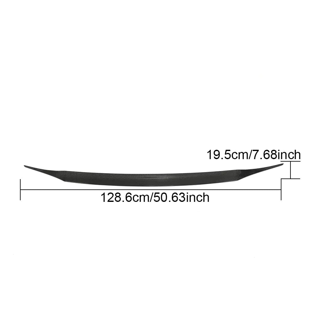 ML-LC007 Real Carbon Fiber Rear Middle Trunk Spoiler Wing Fit For Porsche Macan 2018-2023