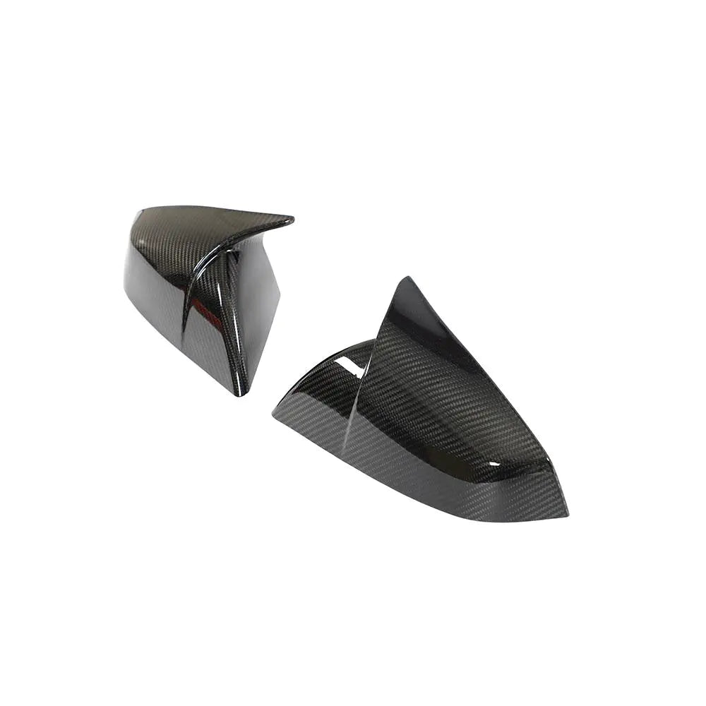 ML-PZJ100-PRO Carbon Fiber Car Review Mirror Cover for Tesla Model S Plaid 2021-2023