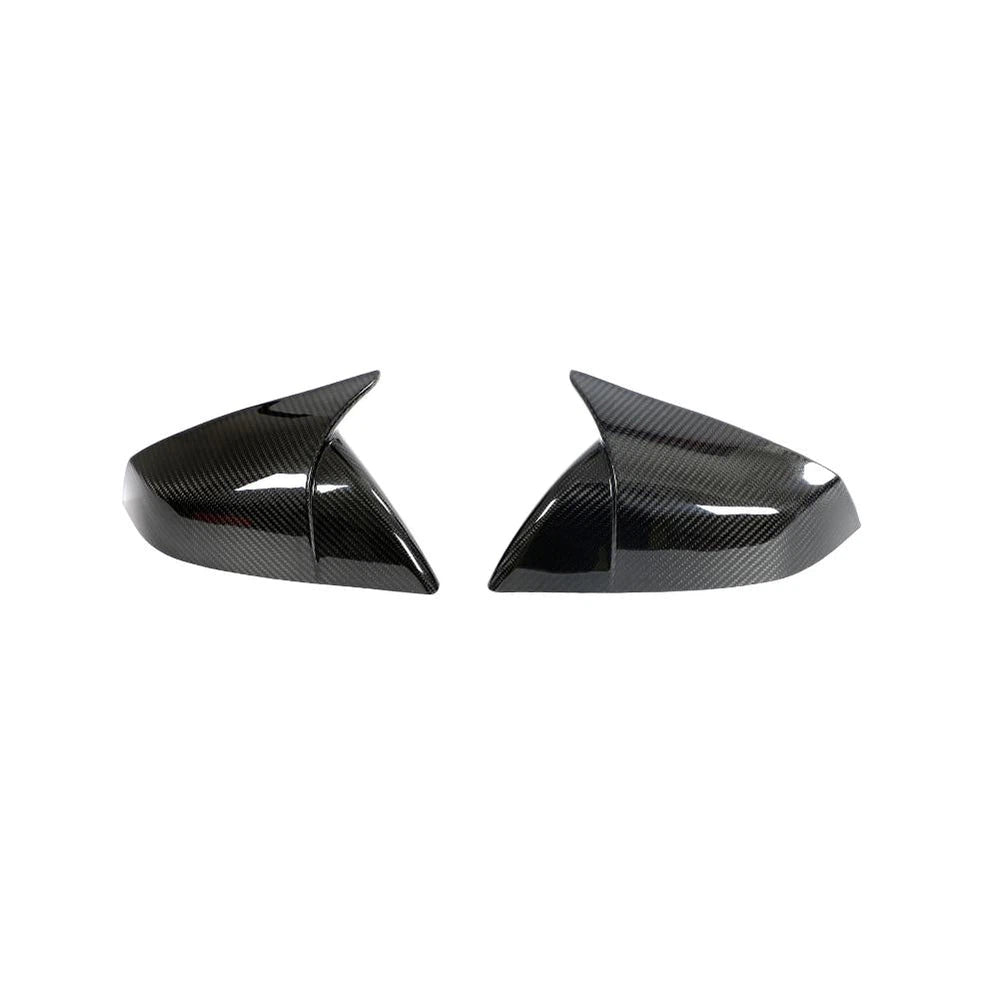 ML-PZJ100-PRO Carbon Fiber Car Review Mirror Cover for Tesla Model S Plaid 2021-2023