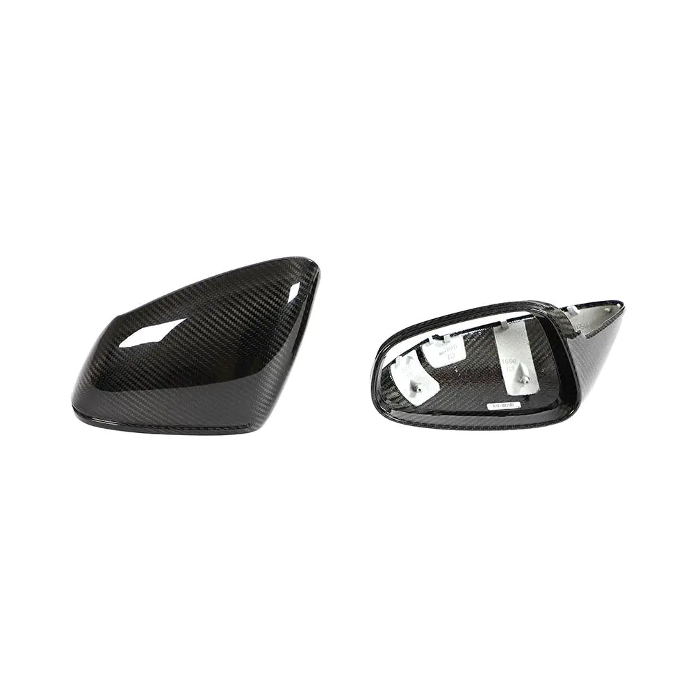 ML-ZDH284-PRO Dry Carbon Fiber Car Mirror Cover Caps for Porsche Taycan 9J1 Turbo S Sedan 4-Door 2019-2020