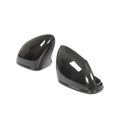 ML-ZDH284-PRO Dry Carbon Fiber Car Mirror Cover Caps for Porsche Taycan 9J1 Turbo S Sedan 4-Door 2019-2020