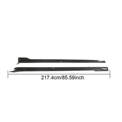 ML-HAX088 Carbon Fiber Side Skirts Extensions for Tesla Model S Plaid 2021-2023
