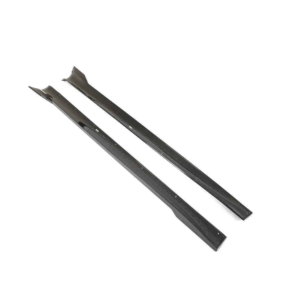 ML-HAX088 Carbon Fiber Side Skirts Extensions for Tesla Model S Plaid 2021-2023