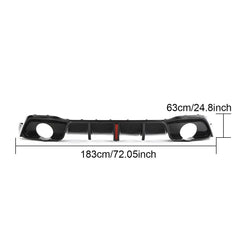 JC-HD498 Carbon Fiber Golf 8 Rear Bumper Diffuser Lip Splitter for VW Golf VIII MK8 GTI Hatchback 4-Door 2021 2022