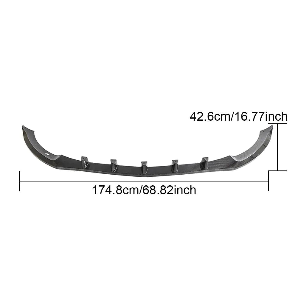 ML-YWW120 Carbon Fiber W205 Front Bumper Lip Splitter for Mercedes Benz C Class C180 C300 base Sedan Saloon 2015-2018