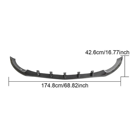 ML-YWW120 Carbon Fiber W205 Front Bumper Lip Splitter for Mercedes Benz C Class C180 C300 base Sedan Saloon 2015-2018