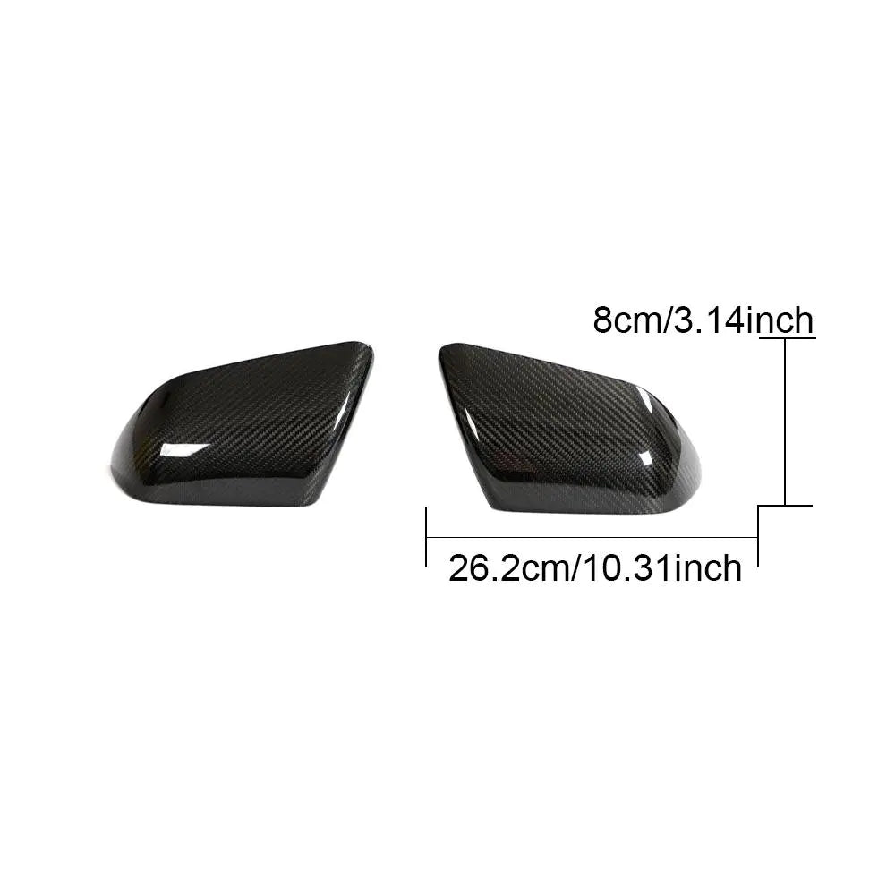 ML-ZDH382-PRO Dry Carbon Fiber Exterior Side Rearview Mirror Cover for Ford Mustang GT500