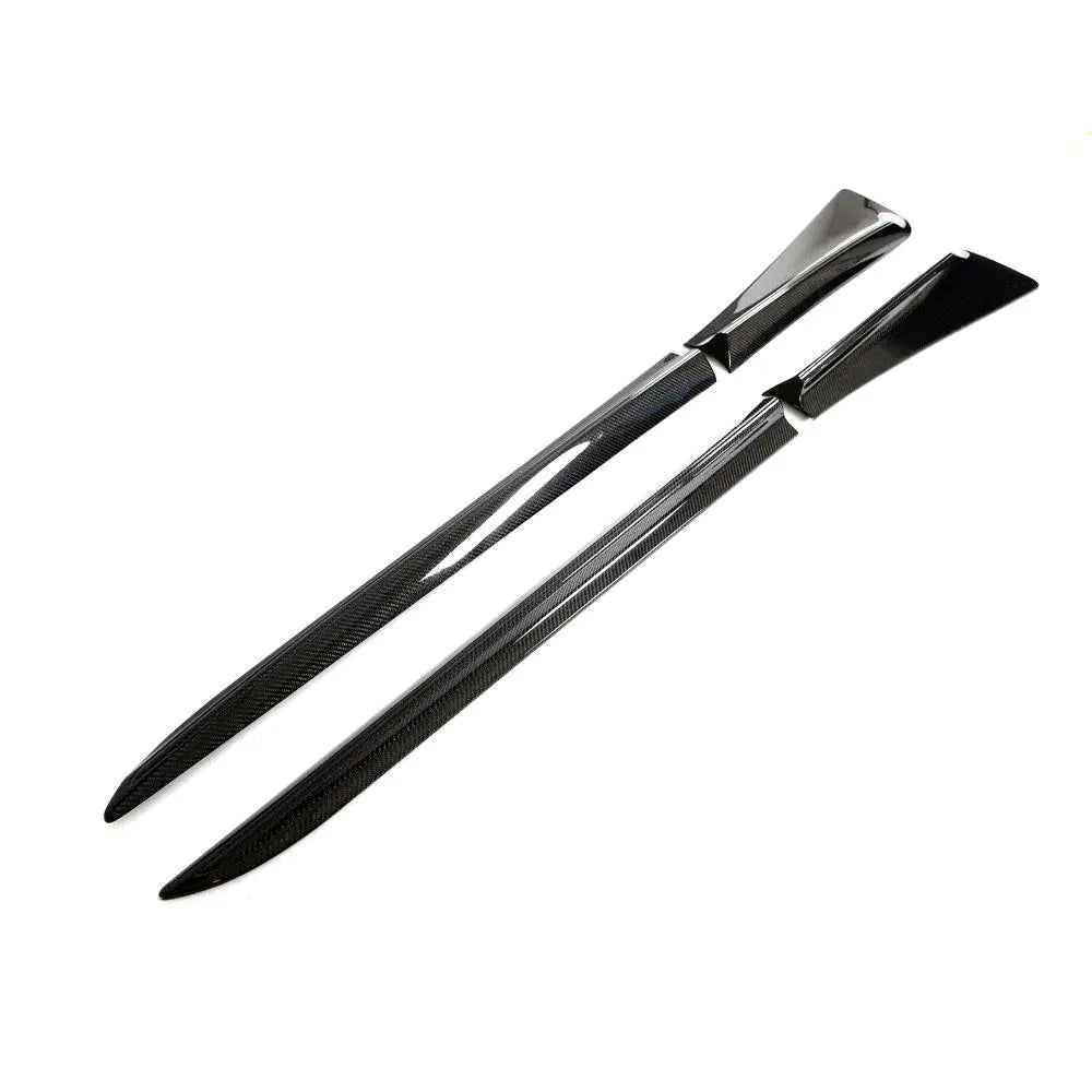 ML-ZDH375 Carbon Fiber Exterior Side Door Panel Trims Side Skirts for Mercedes Benz Smart 1 2022 2023