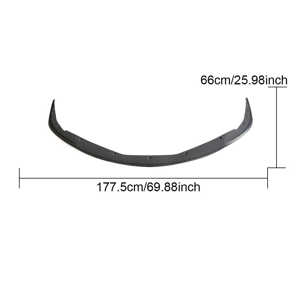 JC-HD607-PRO Dry Carbon Fiber Front Splitter Lip for Toyota Supra A90 GR Coupe 2-Door 2018-2019