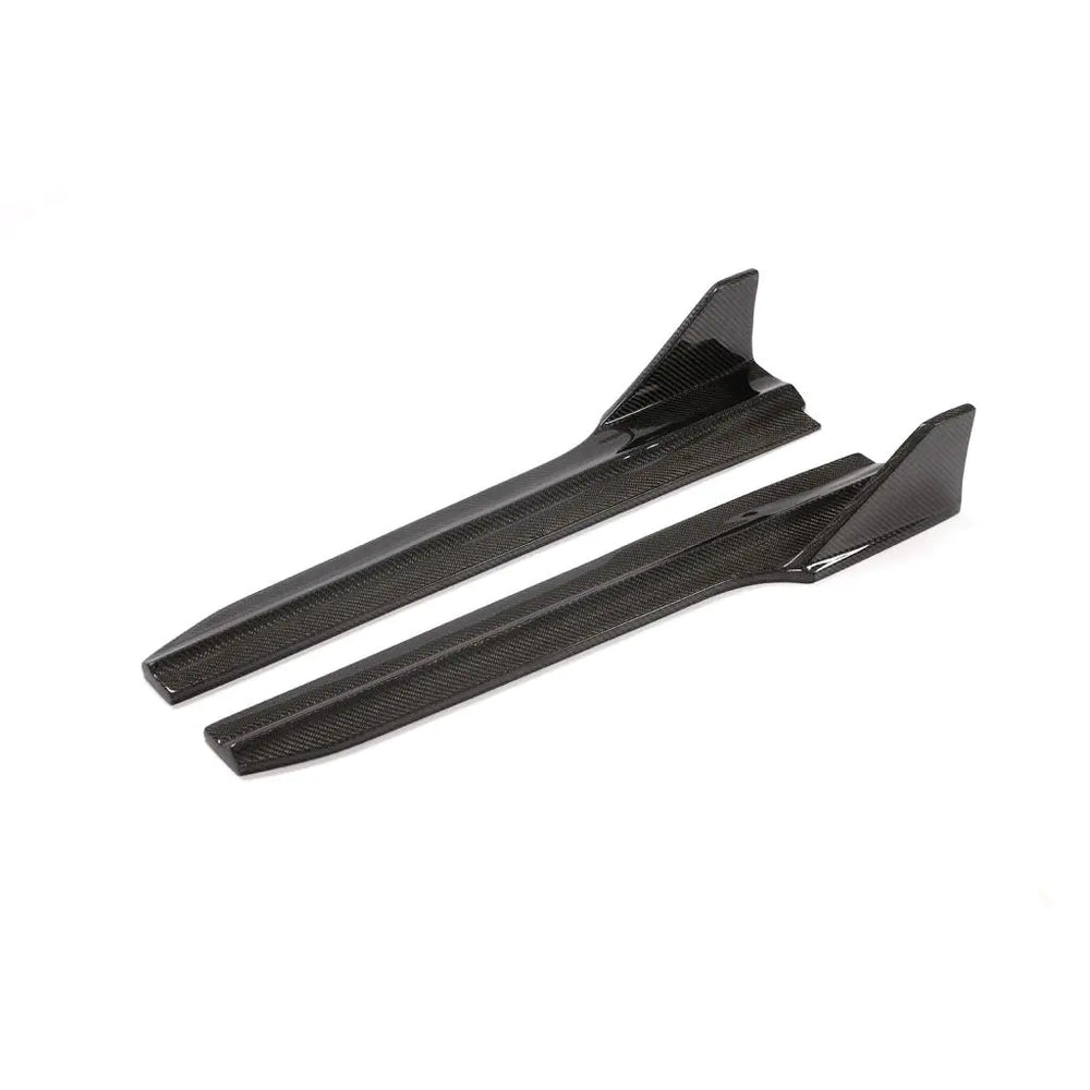 JC-BC103 Carbon Fiber Side Skirts Extension for Audi A4 S-LINE S4 Sedan 4-Door 2020-2021