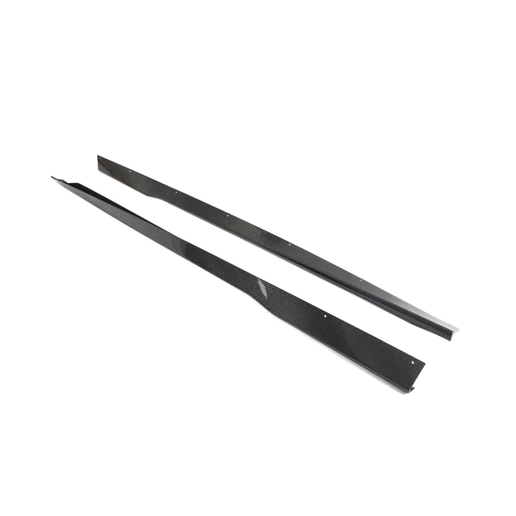 ML-PZJ167 Carbon Fiber Side Skirts Extension for 2024 Ford Mustang Dark Horse