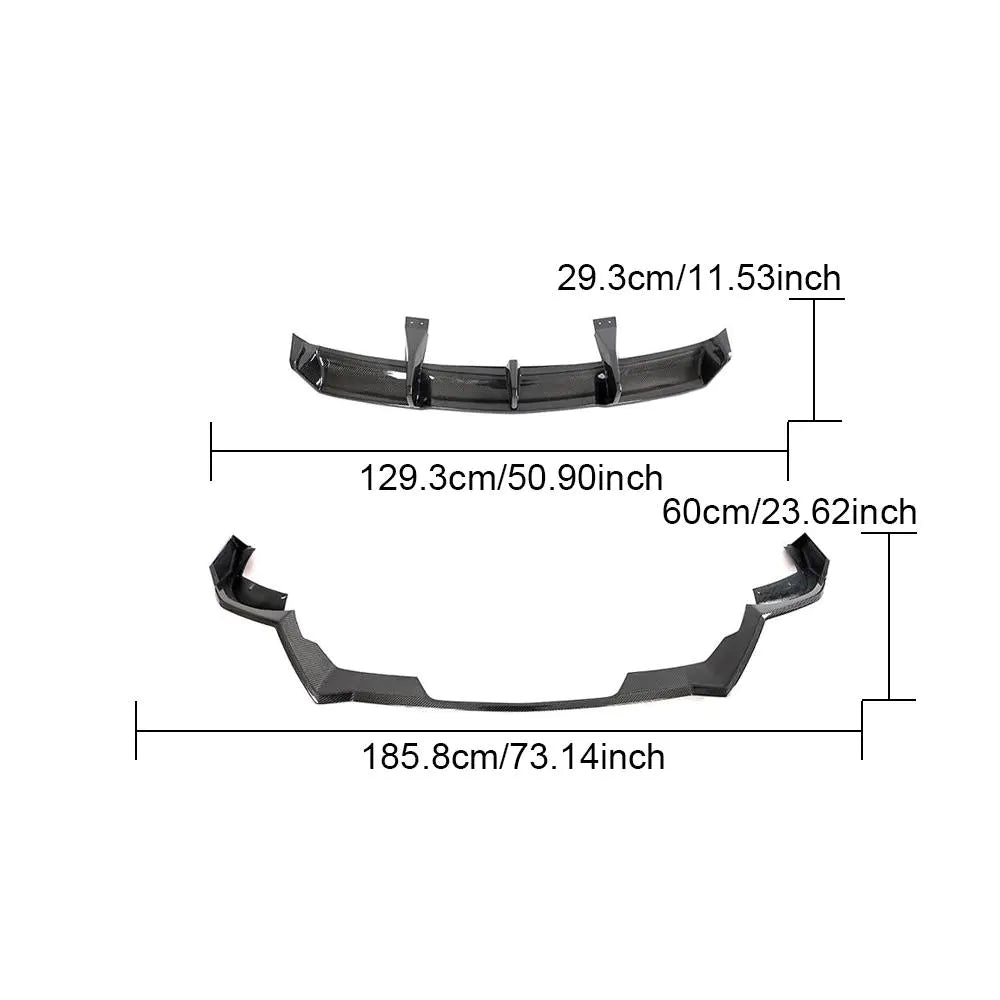 ML-HAX131 Carbon Fiber Rear Bumper Diffuser for Chevrolet Corvette C8 Z06 Coupe 2-Door 2023