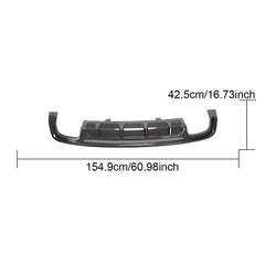ML-YBX177 Carbon Fiber Rear Diffuser for Audi A5 Quattro S line S5 Sportback 2D 4-Door 2017-2019