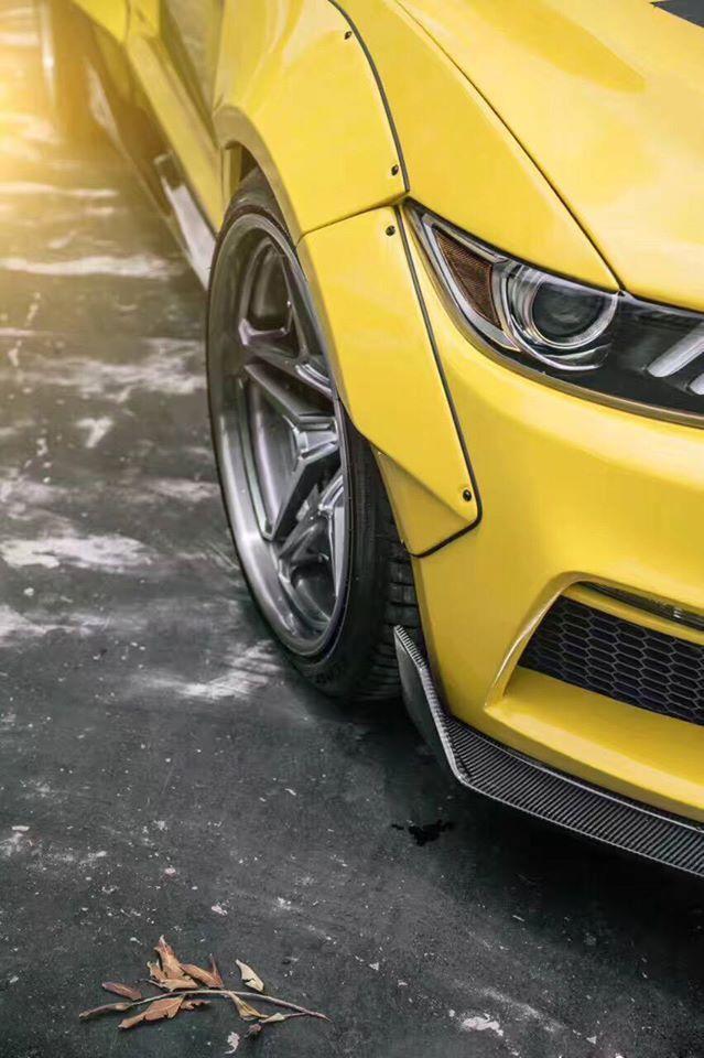 CMST Carbon Fiber Side Skirts for Ford Mustang S550.1 2015- 2017