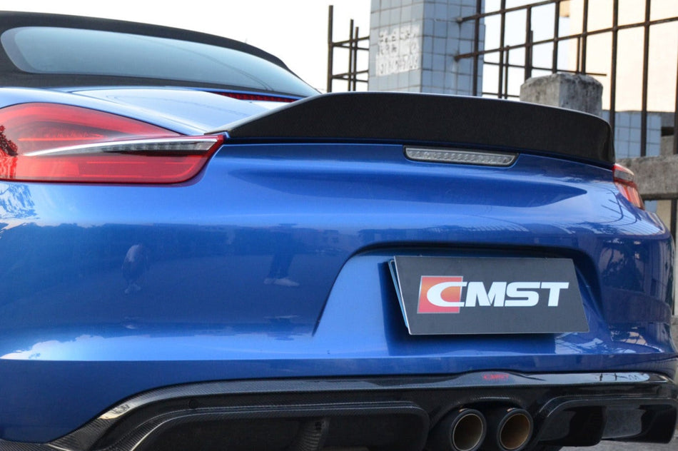 CMST Carbon Fiber Rear Spoiler for Porsche Boxster 981 2012-2015