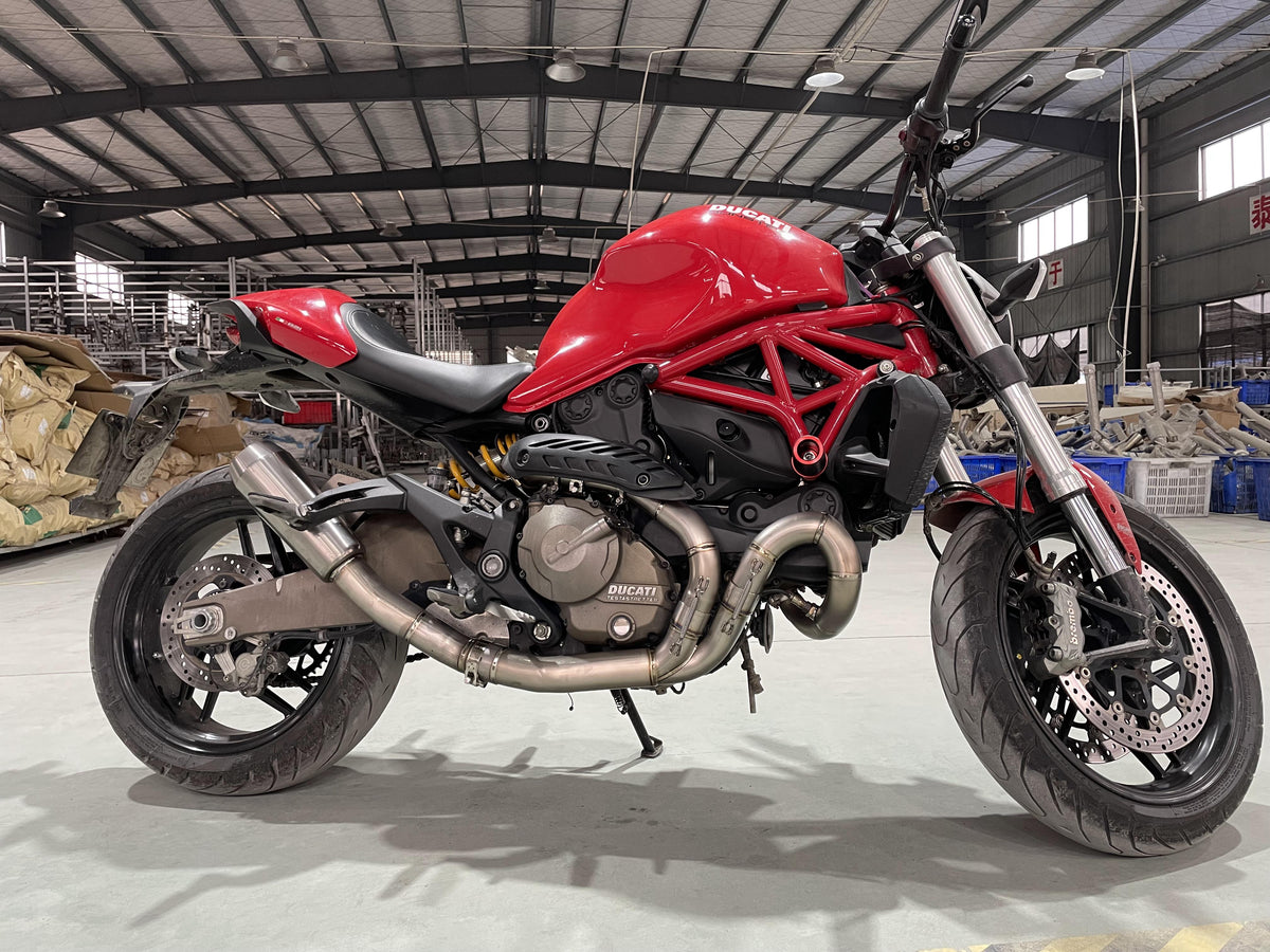 2017 DUCATI Monster 1200 & 821 Titanium Exhaust -  Iconic Naked Bikes