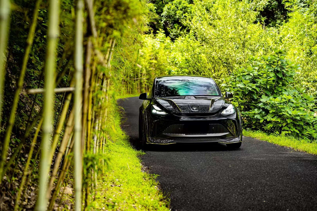 Robot "STARSHIP" Front Bumper & Splitter For Tesla Model Y / Performance