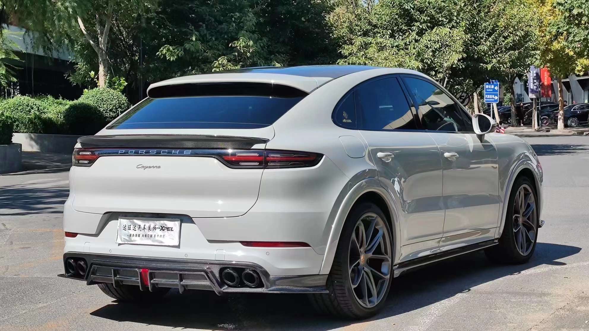 CMST Carbon Fiber Rear Spoiler for Porsche Cayenne Coupe 9Y3 2018-23