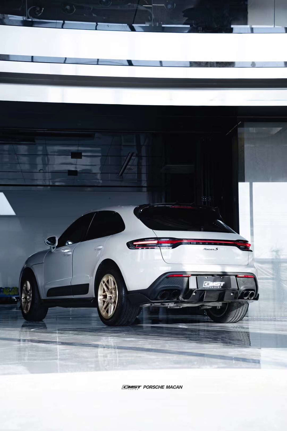 CMST Pre-preg Carbon Fiber Rear Diffuser for Porsche Macan Base / S / T 2022-ON