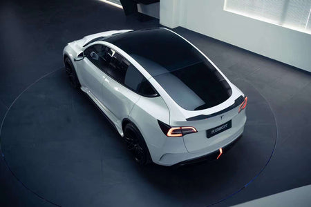 Robot "STARSHIP" Carbon Fiber Rear Spoiler For Tesla Model Y / Performance