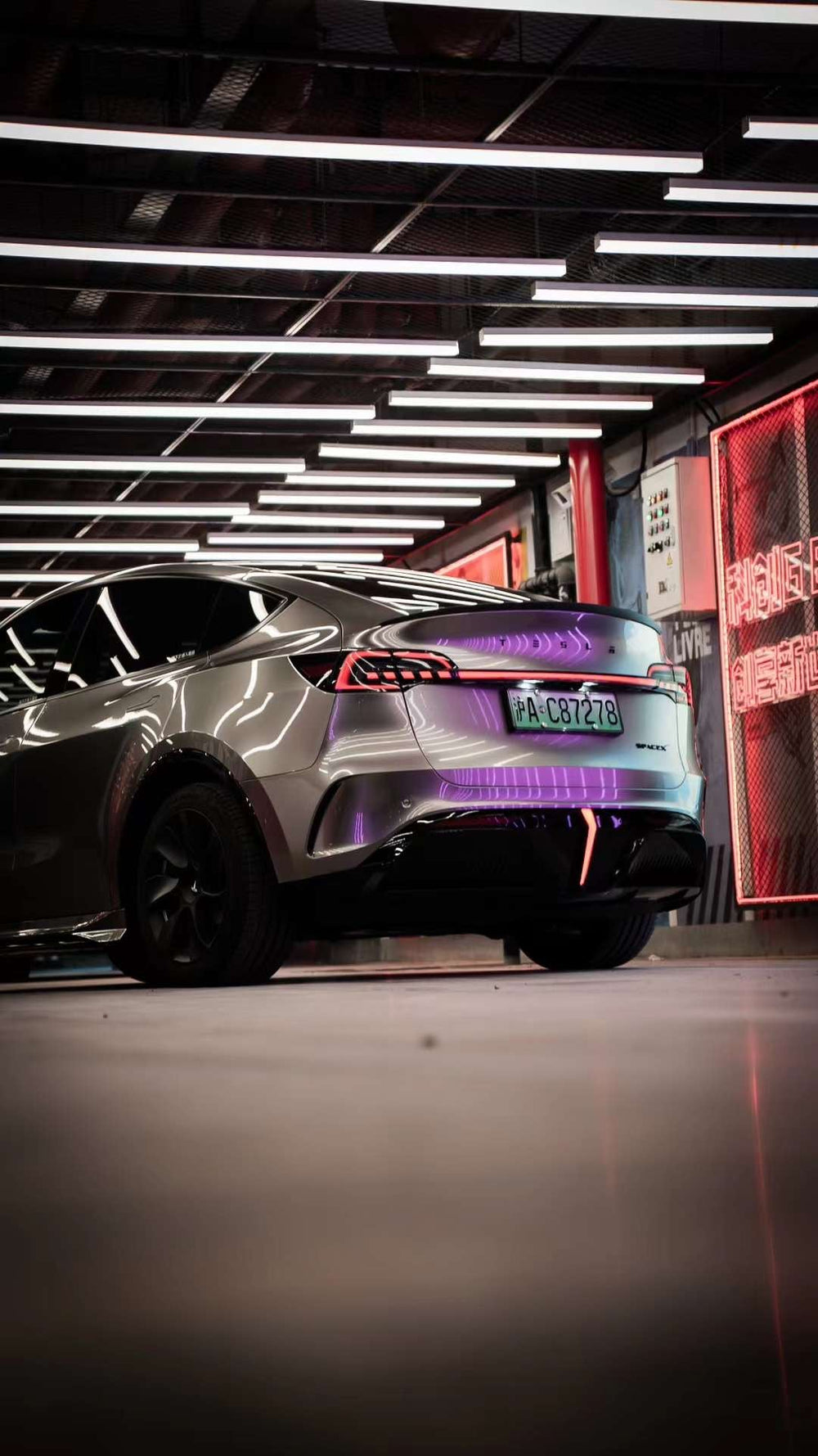 Robot "STARSHIP" Carbon Fiber Rear Spoiler For Tesla Model Y / Performance