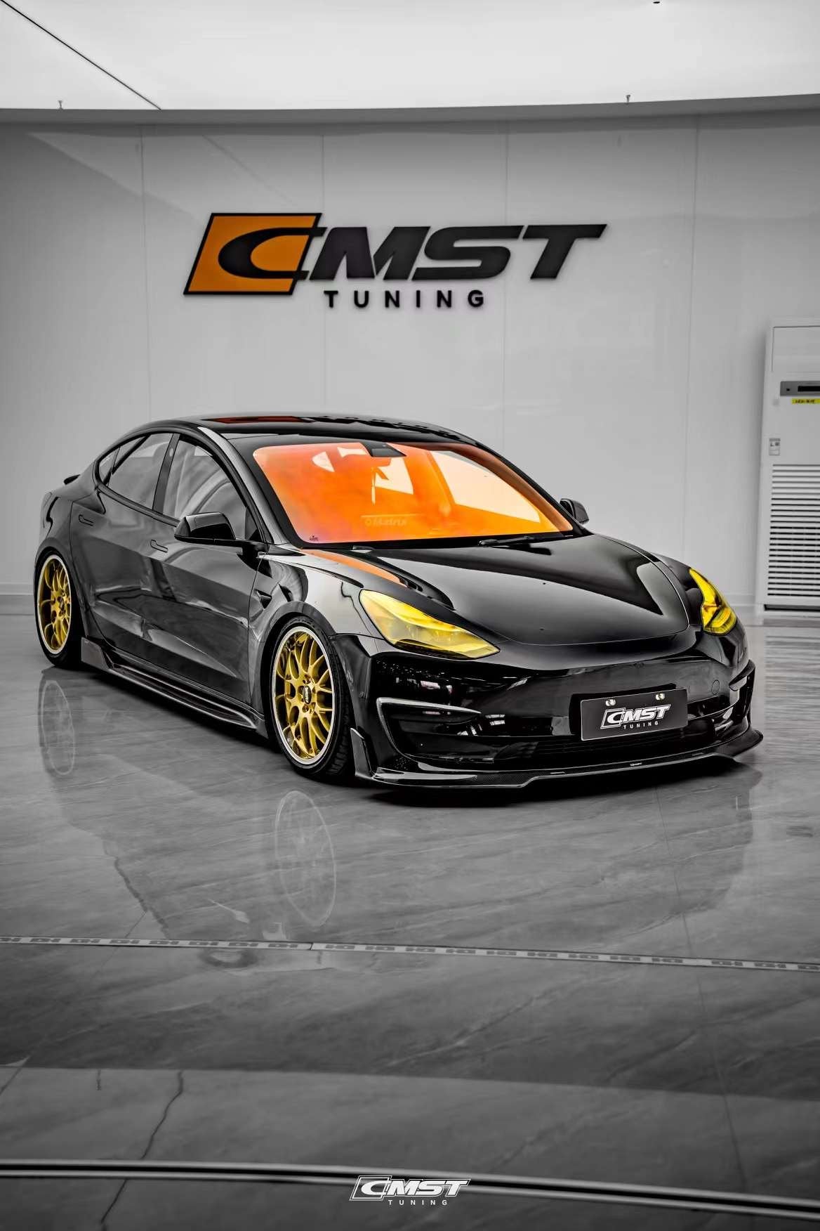 New Release!!! CMST Tesla Model 3 Carbon Fiber Front Lip Ver.5