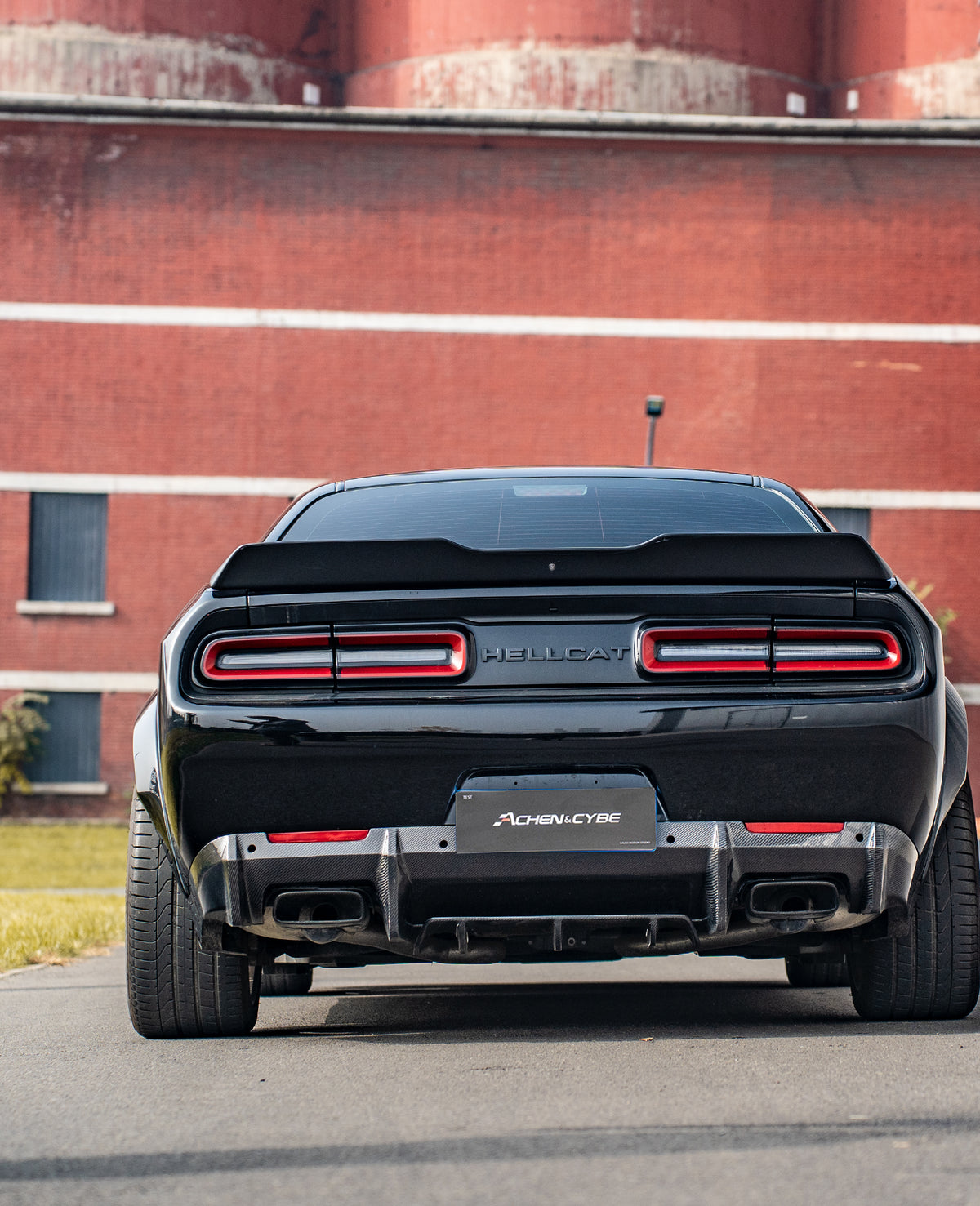 AchenCybe Dodge Challenger Rear Wide Body Round Evebrow& Front Wide Body Fender 2015-2023