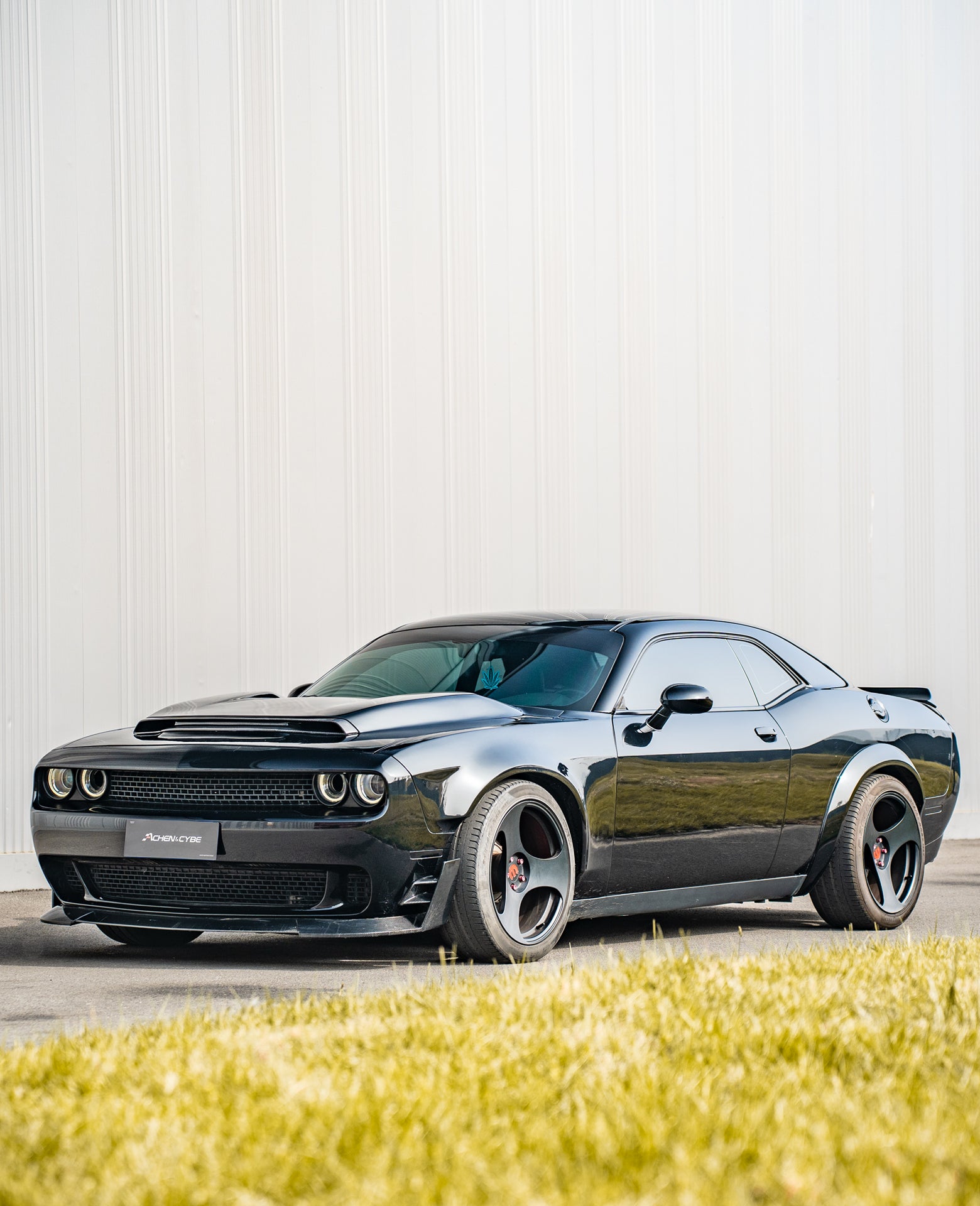 AchenCybe Dodge Challenger Rear Wide Body Round Evebrow& Front Wide Body Fender 2015-2023