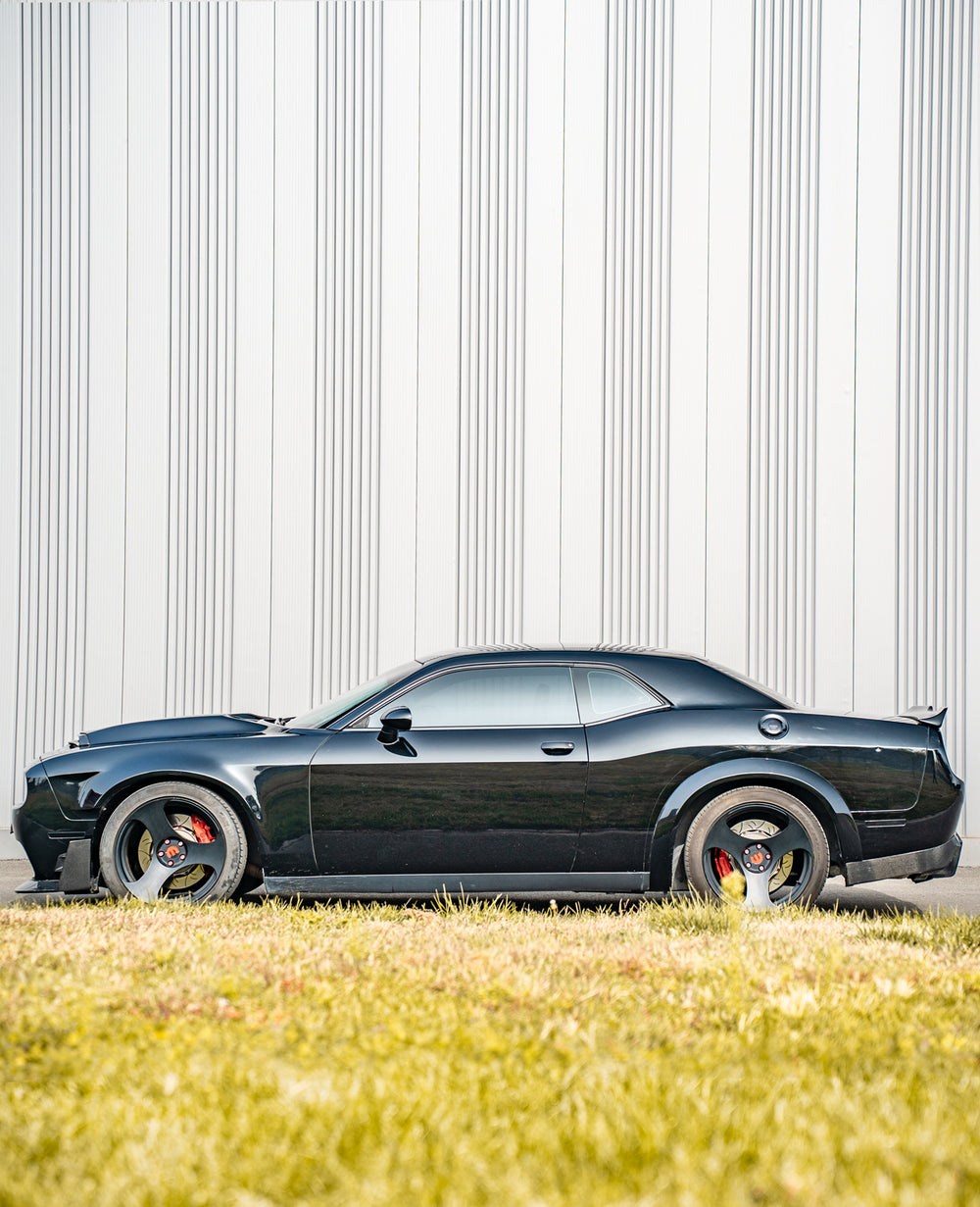AchenCybe Dodge Challenger Rear Wide Body Round Evebrow& Front Wide Body Fender 2015-2023